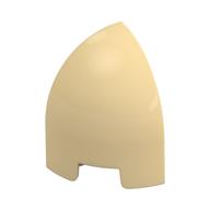 Brick Round Curved 1 × 1 × 1 1/3 Quarter Dome Beige
