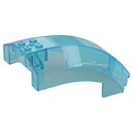 Windscreen 6 × 10 × 4 Curved Trans-Light Blue