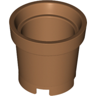 Bucket without Handle Holes - 4 Holes in Bottom Medium Nougat