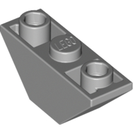 Brick Sloped Inverted 45° 3 × 1 Double with 2 Blocked Open Studs Light Bluish Gray