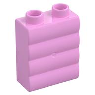 Duplo Brick 1 × 2 × 2 Log Effect Bright Pink
