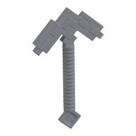 Tool Pickaxe Blocky, Double Flat Silver