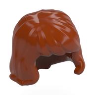 Hair Mid-Length, Wavy, Tidy Bangs Dark Orange