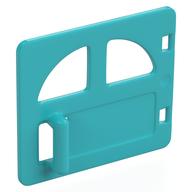 Duplo Door / Window with Two Openings and Handle Medium Azure