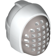 Mask, Fencing, Silver Mesh Print White