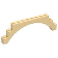 Brick Arch 1 × 12 × 3 Raised Arch with 5 Cross Supports Beige