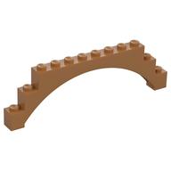 Brick Arch 1 × 12 × 3 Raised Arch with 5 Cross Supports Mittelnougat