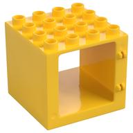 Duplo Tür / Fenster Rahmen 4 × 4 × 3 mit dünn oben Gelb