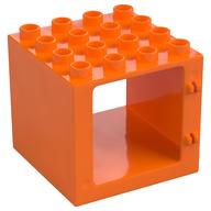 Duplo Tür / Fenster Rahmen 4 × 4 × 3 mit dünn oben Orange