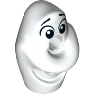 Minifig Head Special Snowman (Olaf) White