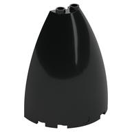 Cone Half 6 × 3 × 6 (Elliptic Paraboloid) in Schwarz