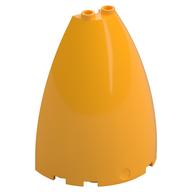 Cone Half 6 × 3 × 6 (Elliptic Paraboloid) Leuchtendes Hellorange