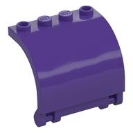 Paneel 3 × 4 × 3 gebogen Dunkellila
