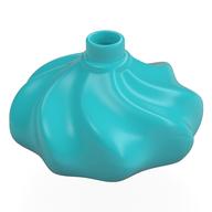 Duplo Cake Swirl Decoration with Top Stud Medium Azure