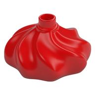 Duplo Cake Swirl Decoration with Top Stud Red