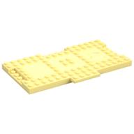 Plate Special 9 × 16 × 2/3 with 1 × 4 Recessed Bright Light Yellow
