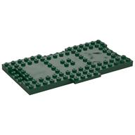 Platte speziell 9 × 16 × 2/3 mit 1 × 4 vertieft Dunkelgrün