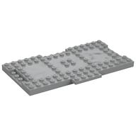 Platte speziell 9 × 16 × 2/3 mit 1 × 4 vertieft Hellblaugrau