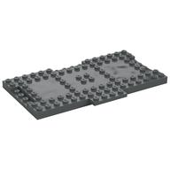 Platte speziell 9 × 16 × 2/3 mit 1 × 4 vertieft Dunkelblaugrau