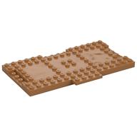 Plate Special 9 × 16 × 2/3 with 1 × 4 Recessed Medium Nougat