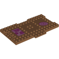 Plate Special 9 × 16 × 2/3 with 1 × 4 Recessed with Floor Mats Print Mittelnougat