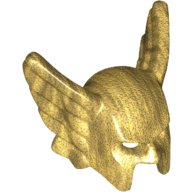 Helmet Open Chin with Wings (Hawkman) Perlgold