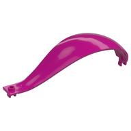 Panel 4 × 4 × 13 Curved Tapered with Clip at Each End Magenta