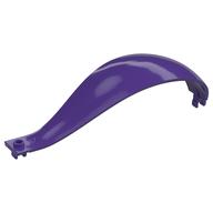 Panel 4 × 4 × 13 Curved Tapered with Clip at Each End Dark Purple