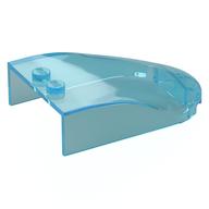 Windschutzscheibe 6 × 4 × 1 gebogen Transparent-Hellblau