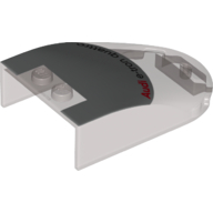 Windscreen 6 × 4 × 1 Curved with 'Audi e-tron quattro' and Light Bluish Gray Roof print Trans-Brown
