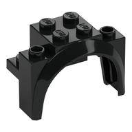 Wheel Arch, Mudguard 4 × 2 1/2 × 2 1/3 Schwarz