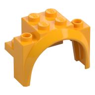 Wheel Arch, Mudguard 4 × 2 1/2 × 2 1/3 Leuchtendes Hellorange