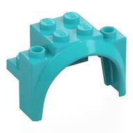 Wheel Arch, Mudguard 4 × 2 1/2 × 2 1/3 Mittelazur