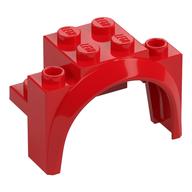 Wheel Arch, Mudguard 4 × 2 1/2 × 2 1/3 Rot