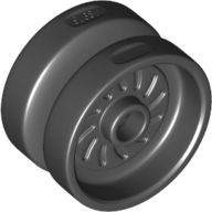 Wheel 18 × 12 with Axle Hole and Stud Black