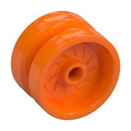 Rad 18 × 12 mit Achsloch und Noppe Orange