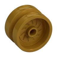 Wheel 18 × 12 with Axle Hole and Stud Pearl Gold