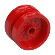 Wheel 18 × 12 with Axle Hole and Stud Red