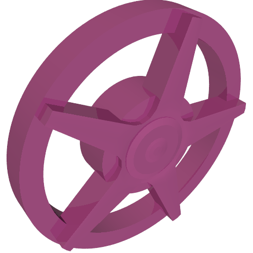 Wheel Cover 5 Spoke - for Wheel 18976 Magenta