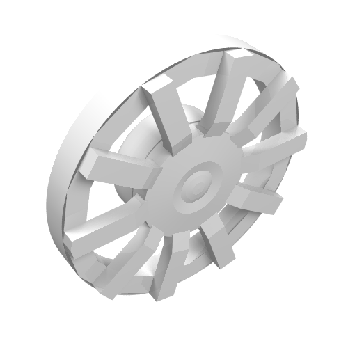 Wheel Cover 10 Spoke - for Wheel 18976 White