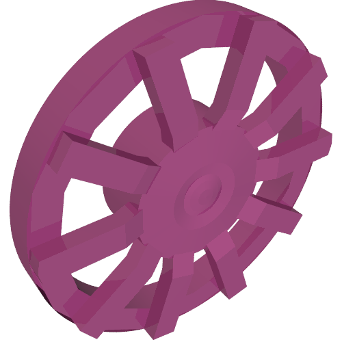 Wheel Cover 10 Spoke - for Wheel 18976 Magenta
