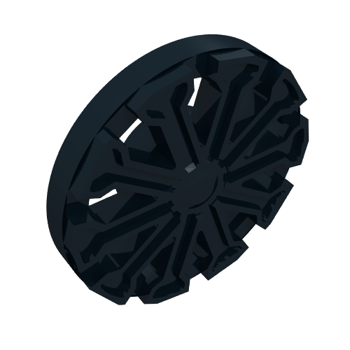 Wheel Cover 10 Spoke T Shape - for Wheel 18976 Black