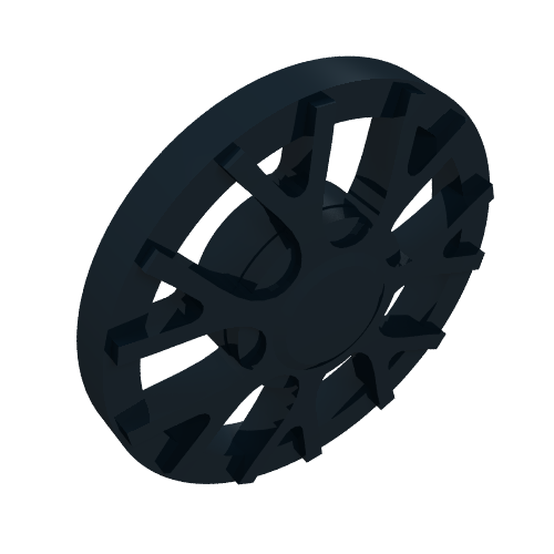 Wheel Cover 7 Spoke Y Shape - for Wheel 18976 Schwarz