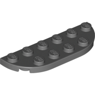 Plate Round Corners 2 × 6 Double Dark Bluish Gray