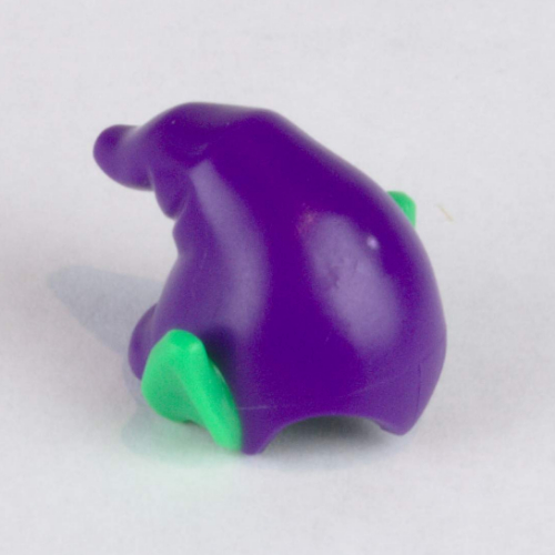 Hat Drooping with Pointy Ears Bright Green pattern Dark Purple