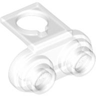 Minifig Neckwear Bracket with 2 Back Studs Trans-Clear