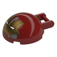 Windscreen 4 × 4 × 1 2/3 Canopy Half Sphere with Handle and Hulk Buster Face Print Dark Red