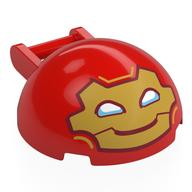 Windscreen 4 × 4 × 1 2/3 Canopy Half Sphere with Handle with Gold Mask, White Eyes (Iron-Man) print Rot