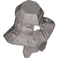 Helmet Armor, Shoulder Cover, with Rivets Metallic-Silber