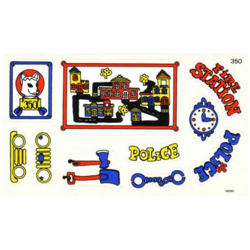 Stickerbogen 1 für Sets 140-1, 350-3
